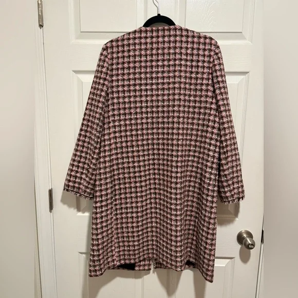 Kate Spade New York Enchanted Tweed Coat Size Large EUC - Picture 5 of 12